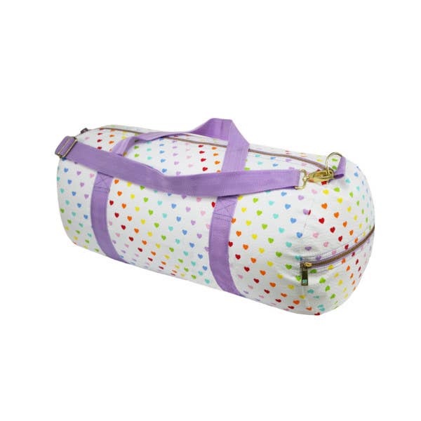 Tiny Hearts Weekend Duffel | Mint