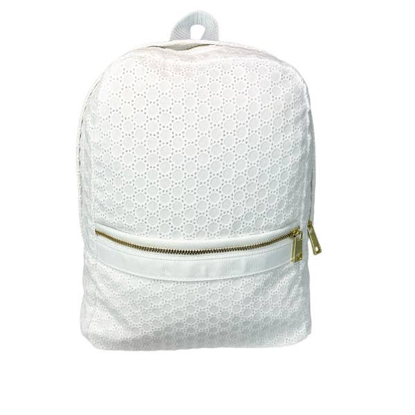 Eyelet Love You Small Backpack | Mint